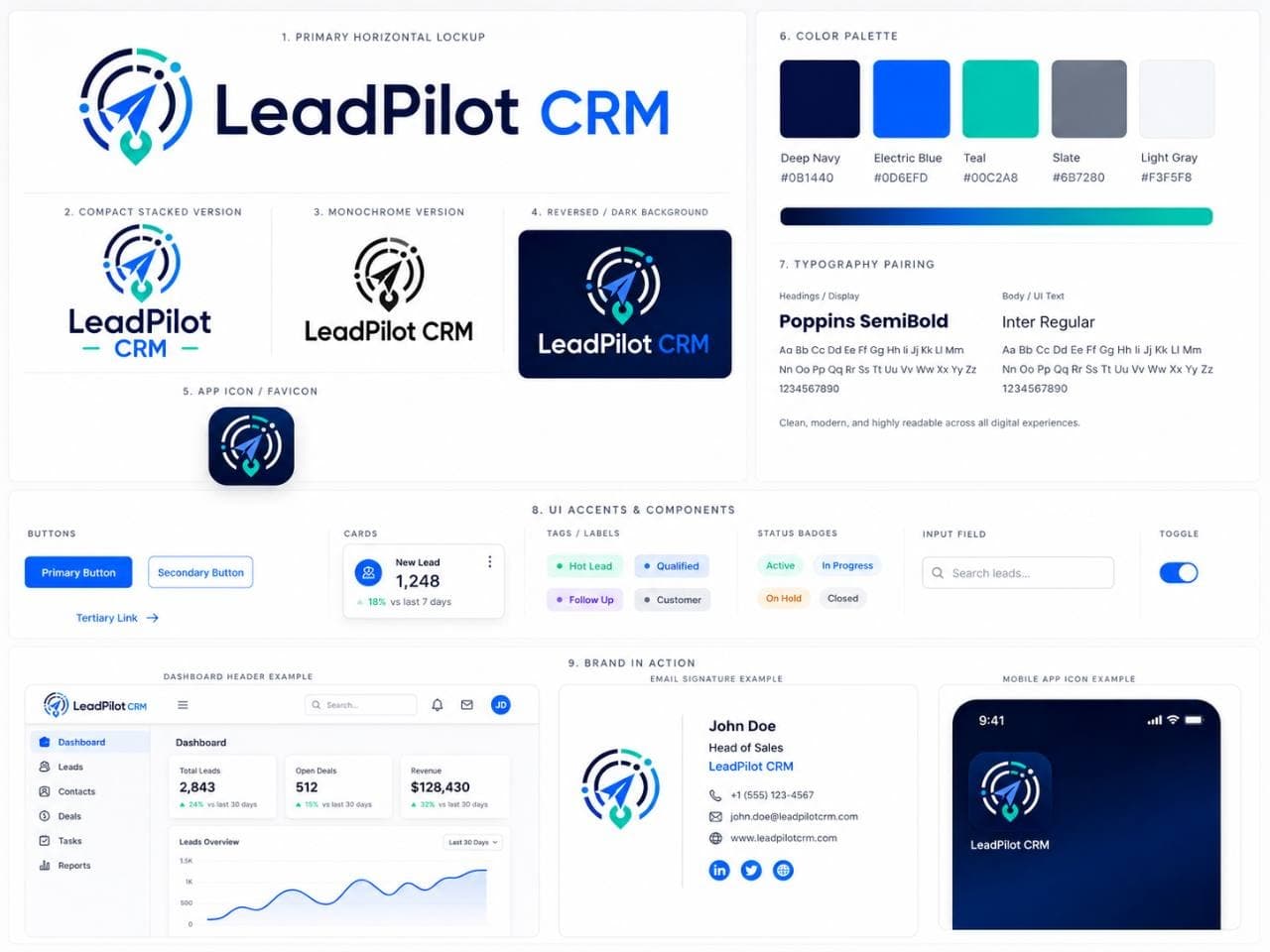 LeadPilot CRM brand system